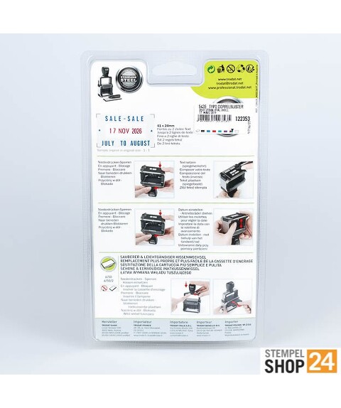 Trodat Professional 4.0 5435 Datumstempel zum Selbersetzten