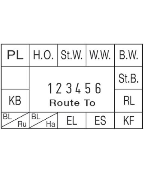 Reiner N53a Numeroteur mit gravierter Textplatte jetzt günstig kaufen!
