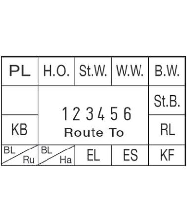 Reiner N53a Numeroteur mit gravierter Textplatte jetzt günstig kaufen!