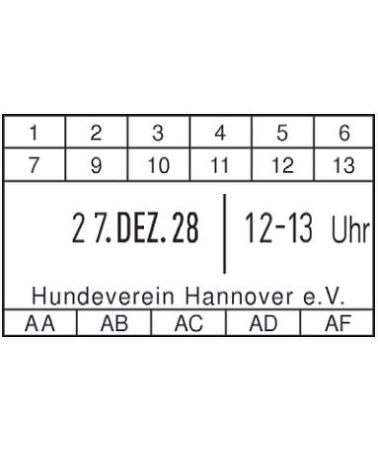 Reiner D53Z Datumstempel mit Textplatte - Best Value - jetzt kaufen!